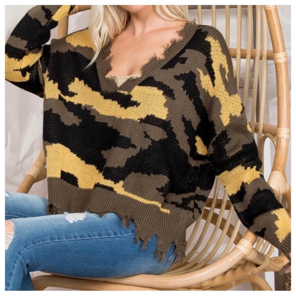 Camouflage sweater